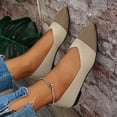 thumbnail image 4 of Aueoeo Knitted Flat Shoes For Women Lightweight Comfortable Loafers Footwear Casual Breathable Mesh Walking Shoes, 4 of 7
