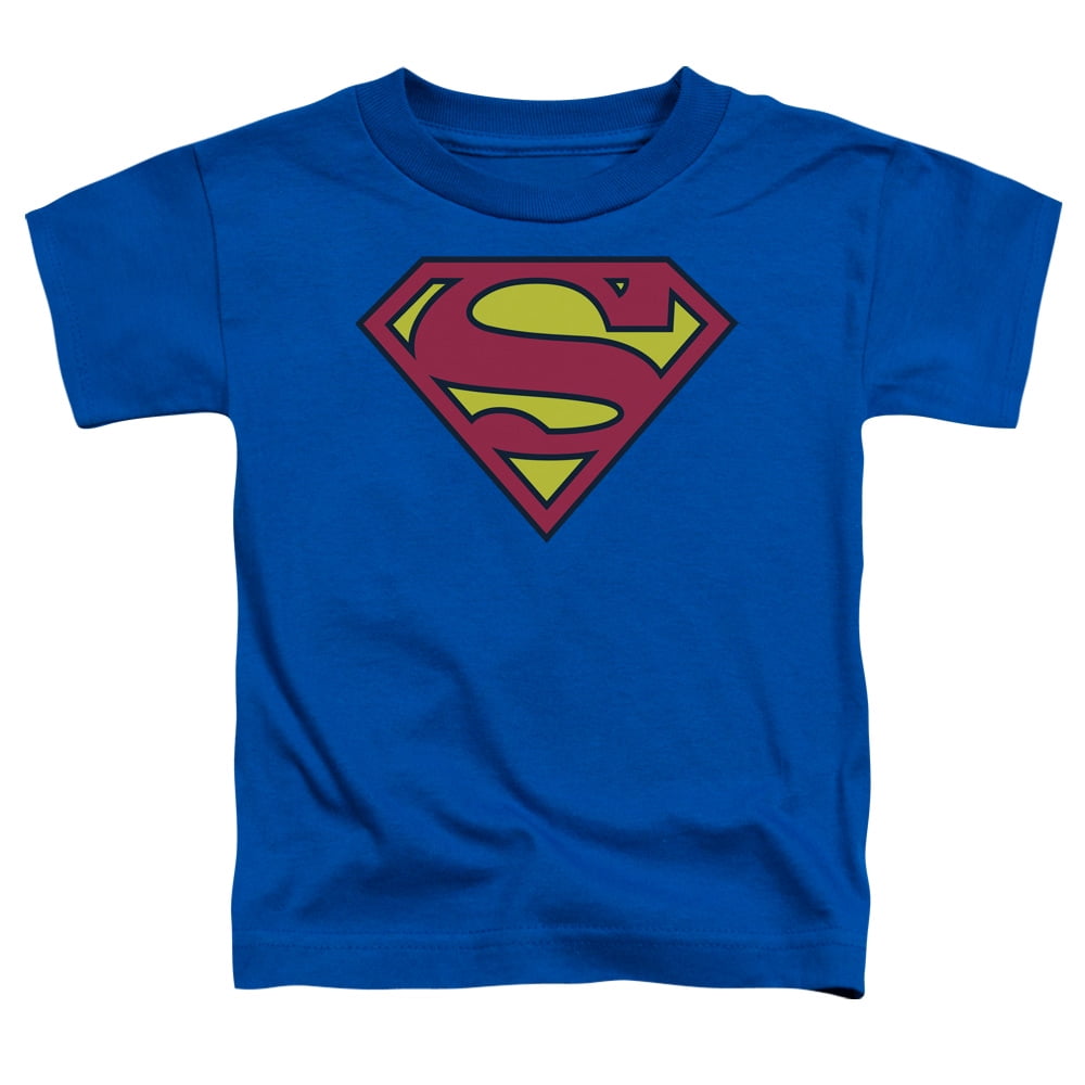 Superman Distressed Superman Logo Toddler T-Shirt 4T 