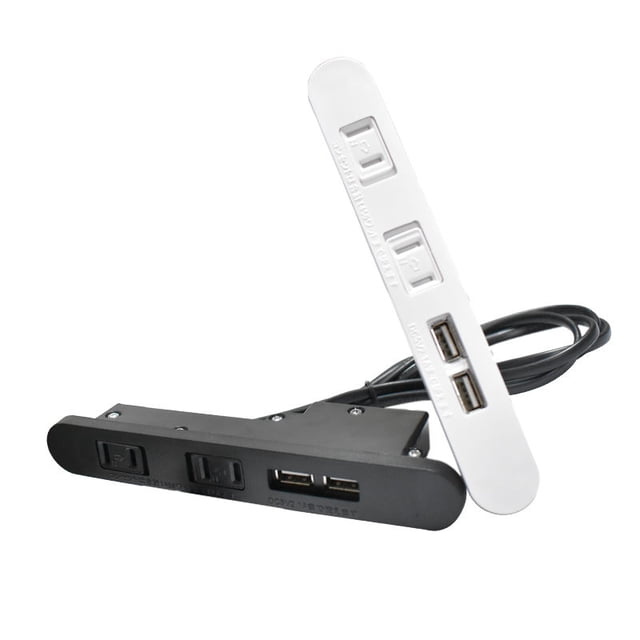 Toma de corriente empotrada para conferencias con puertos USB, tira de alimentación de mesa, estación de carga de escritorio con 2 salidas y 2 puertos USB