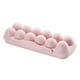 thumbnail image 1 of Yuarrent Caja de huevos portátil a prueba de golpes, soporte de plástico para huevos, caja de almacenamiento para refrigerador doméstico, Organizadores de utensilios de cocina Rosado 12 rejilla, 1 of 6