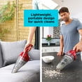 thumbnail image 5 of BLACK+DECKER Cordless Handheld Vacuum, Dustbuster, for Car & Pet Hair, Bagless, Lightweight, Easy Emptying, HNVC115JB06, Red, 5 of 12
