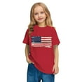thumbnail image 6 of ZACPNCV Shirts for Kids Boys Girls Summer Crewneck USA Flag Graphic Short Sleeve Casual 4th of July Shirt Patriotic Tee Blouses Red 5-6 Years, 6 of 9