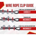 thumbnail image 6 of 4 Pack Crosby 5/16" Forged Wire Rope Clip – G-450, 1010079, U-Bolt Clamp with Saddle & Nuts – Galvanized Red Clip for Cable, Loop, Sling Termination Use, 6 of 14