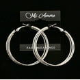 thumbnail image 3 of Mi Amore Hoop-Earrings Silver-Tone, 3 of 3