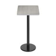 thumbnail image 6 of Flash Furniture 24'' x 30'' Gray Rectangular Laminate Table Top with Black 18" Round Bar Height Table Base, 6 of 8