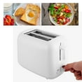 650W Toaster with Double Wide Slots 6 Gears White Bread Toast Machine