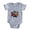 Heather Gray, variant on - Pugs Ninja T Shirt - Cute Infant Baby Football Bodysuit