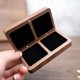 thumbnail image 2 of Caja rectangular de madera para anillos, para guardar 2 anillos, joyero, regalo de compromiso, boda, hecho a mano, para mujer, día de San Valentín, 2 of 5