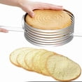thumbnail image 3 of 24-30cm Adjustable Stainless Steel Circular Ring Cake Slicer Baking Tool Cutting Mold, 3 of 8