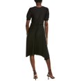 thumbnail image 2 of Sharagano womens  Puff Sleeve Midi Dress, 12, Black, 2 of 3