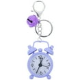 thumbnail image 1 of 1PC Mini Clock Keychain Alarm Clock Keyring Creative Key Holder Pendant Gift for Students Purple, 1 of 8