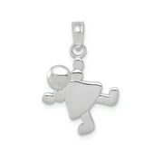 FJC Finejewelers 14k White Gold Little Girl Charm