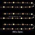 thumbnail image 2 of FZFLZDH 3Pcs Gold Party Decoration Circle Dot Star Garland Banner Bright Paper Streamer Hanging Decorations Glitter Star Bunting Banner Backdrop for Engagement Wedding Baby Shower Christmas Birthday, 2 of 7