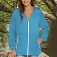 thumbnail image 2 of Quick Dry Women's Sun Protection Raincoat Windproof Lightweight Outdoor Jacket for Hiking, 2 of 6
