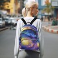thumbnail image 7 of JIALIOU Mini Backpack Purse for Women Quilted Casual Daypack Small Travel Shoulder Bag, Abstract Swirling Galaxy, 7 of 7