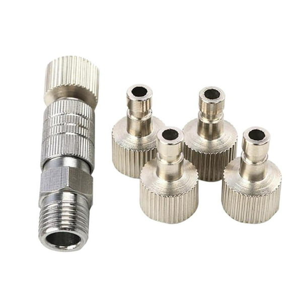 Airbrush Quick Release Disconnect Coupler & Plug with Airbrush Adjustment Control Valve 8 Inch