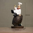 thumbnail image 2 of Estatua de resina europea Zulema Figurilla de Chef 9.3x9x18.3cm, 2 of 8