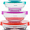 Multi-Color, variant on Glass Food Storage Containers with Snap Lids- 10 Piece Set by Chef Buddy (Black)