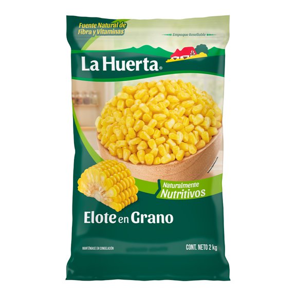 Elote La Huerta congelados en grano 2 kg