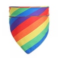 thumbnail image 3 of 2Pcs Summer Dog Rainbow Tropical Style Pet Cat Dog Bandanas Scarf Polyester Small Dogs Puppy Bandana Bibs Dog Accessories, 3 of 8