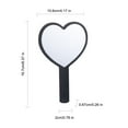 thumbnail image 2 of EGNMCR Heart Shape Beauty Gift Cute Handheld Mirror Not Printed a mirror, 2 of 2