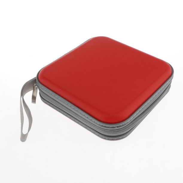 DOLITY 2pcs 40 Sleeves CD Wallet Plastic Square DVD Case Protector