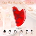 thumbnail image 2 of Gua Sha Facial Tools de masaje en forma de corazón de resina Sherr, 12 unidades, 2 of 6