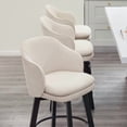 thumbnail image 3 of CHITA Modern Swivel Counter Height Bar Stools with Arm Set of 2, 3 of 12