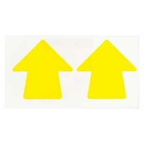 Brady Floor Tape,Yellow,2 inx2 in,Arrow,PK100 121046