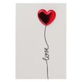 thumbnail image 1 of Tarjeta de felicitación de corazón rojo sólido hecha a mano, bricolaje, con sobres, tarjeta de invitación de boda, regalo del Día de San Valentín, 1 of 4