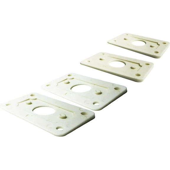 MARINE CITY Marine Antenna Mount Shim Kit Plastic Shim for Sloping Deck-2 pcs Short Taper & 2 pcs Long taperr