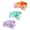 Gradient Purple,Yellow and Green, variant on Hairband, 3pcs Face Headband with Bow Tie, Soft Microfiber Skincare Band for Washing Face, Shower Headband Spa Headband for Women Girls(Blue, Red, Purple)