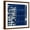 Brown Frame, variant on Art.com Indigo Batik I Art Print by Wild Apple Portfolio, 24" x 24"