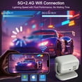 thumbnail image 6 of YIIYRY Movie Projector for Outdoor Use,300" Screen Home Theater Mini Projector with WiFi 6 Bluetooth 4K Support,Native 1080P,Smart Portable Proyector with Stand,Work with Phone/HDMI/Laptop, 6 of 10
