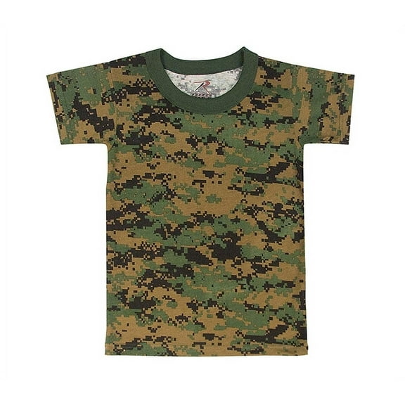 Rothco Kids Digital Camo T-Shirt - Woodland Digital Camo, Large