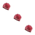 thumbnail image 2 of Tuque Style Bohème Hijab Imprimé Floral Turban Protection des Oreilles Bonnet Fleur Rouge Ensemble de 3, 2 of 6