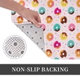 thumbnail image 6 of Sikiie Donut Print Flannel Anti-slip Floor Mat 16x24in, Thickened Dustproof Entrance Door Mat Floor Mat for Kitchen, Bathroom, Laundry Room, 6 of 7