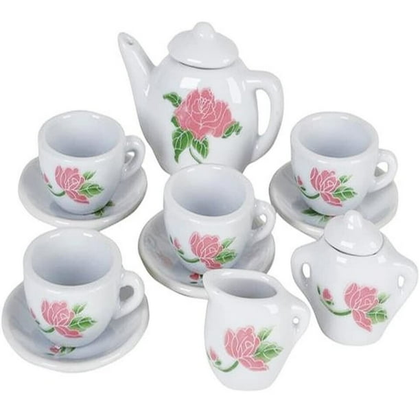 13 Piece Ceramic Tea Set - Walmart Business Supplies