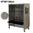 thumbnail image 1 of High Blackout Rate Bird Cage Cover, Breathable Design For Universal Use, Durable Fabric Waterproof Protector Covers In Brown (Extra Large Size), 1 of 4