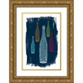 thumbnail image 1 of Murdock, Ramona 17x24 Gold Ornate Wood Framed with Double Matting Museum Art Print Titled - Five on Navy, 1 of 4