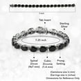 thumbnail image 2 of Black Spinel & Zircon 41.15 ctw Tennis Bracelets for Women in 925 Sterling Silver with Platinum Plated Gemstone Birthstone Jewelry Anniversary Birthday Christmas Gifts for Her - 7.25", 2 of 8