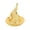 A004- Gold, variant on Witch Hat Clip 3 X 2.5 Inch Blue Glitter Wizard Accessory for Halloween Party Decor for Students Boys Girls 1 Pack