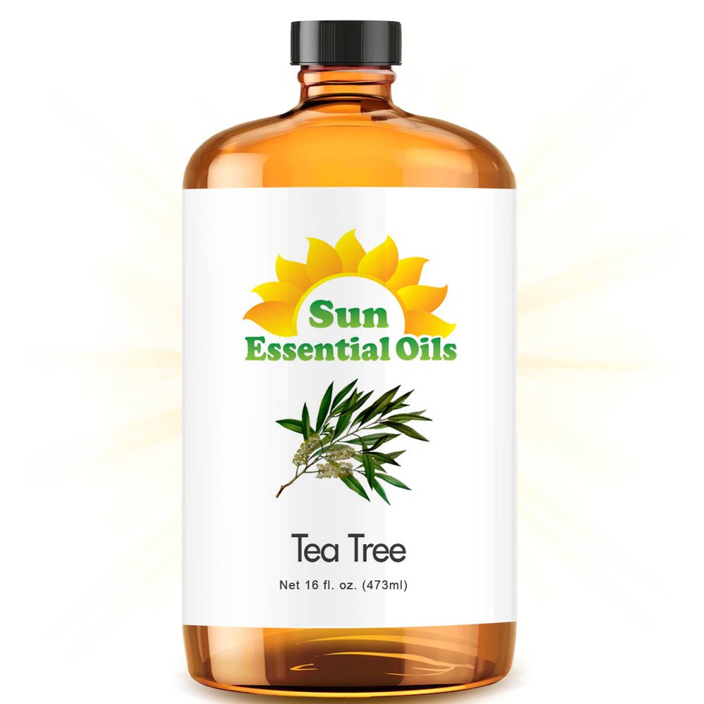 Sun Essentials Tea Tree Essential Oil (Huge 16oz Bottle) Bulk Tea Tree