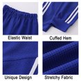 thumbnail image 4 of Fdqin Boys Sweatpants - 3 Pack Elastic Waisted Stripes Athletic Jogger Pants for Kids 3-12 Years, 4 of 7
