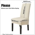 thumbnail image 4 of Chair Covers For Dining Chairs 6 Pack, Xl Dining Chair Covers Elegant Fabric Gift, 4 of 5