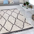thumbnail image 5 of Erbanica Tapis à Franges 5' x 7' Gris Marocain Diamond, 5 of 5