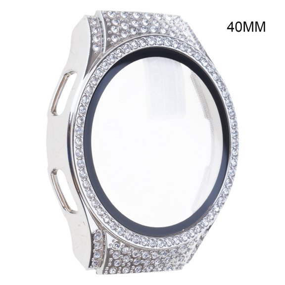 Watch Frame-Bumper Smartwatch Crystal Bezel Ring Housing Shell with Tempered Film for Watch Active 2 40mm / 44mm