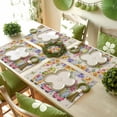 thumbnail image 6 of Spring Gnomes Easter Placemats Set of 12, Flowers Butterflies Table Mats Washable Heat-Insulation Non-Slip Place Mats for Kitchen Dinner Table Indoor Outdoor Decor,13x19 Inch Linen, 6 of 9