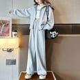 thumbnail image 2 of Zshosam Girls Outfits Girls Clothes 2 Piece Clothing Sets Crop Tops Hoodie Long Sleeve Sweatshirts and Pants Fall Winter Outfits for Girls Size 9T 10T,(Grey 9-10 Years), 2 of 5