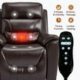 thumbnail image 4 of Sesslife Power Lift Recliner Chair, Electric Recliner Chair with Heat and Massage for Elderly, Single Sofa Recliner with Cup Holders and Side Pockets, Ergonomic Lounge Recliner Chair, Dark Brown, 4 of 7